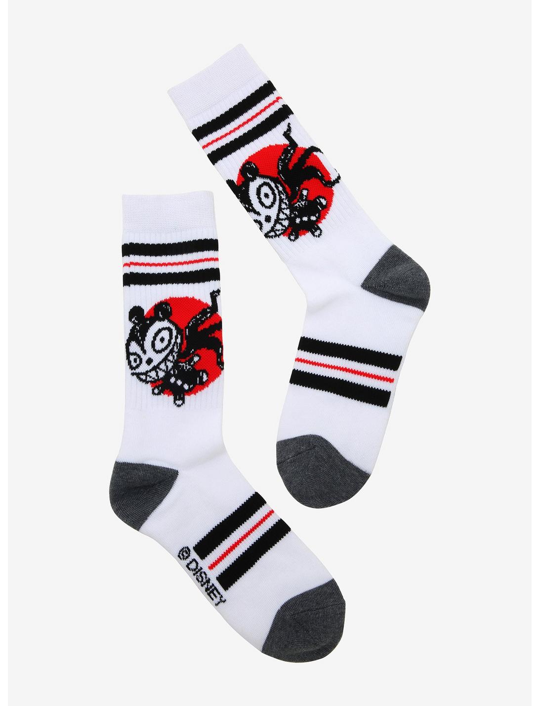 The Nightmare Before Christmas Scary Teddy Stripe Crew Socks | Hot Topic