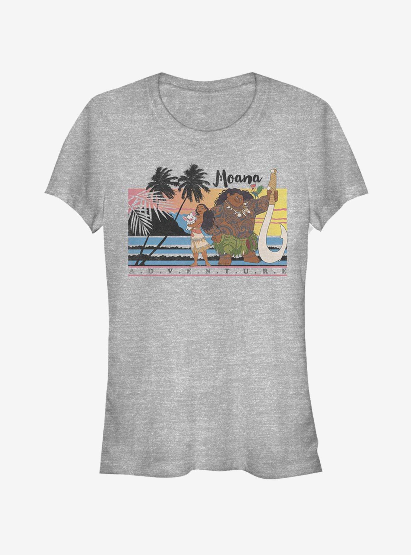 Disney Moana Adventure Girls T-Shirt, ATH HTR, hi-res