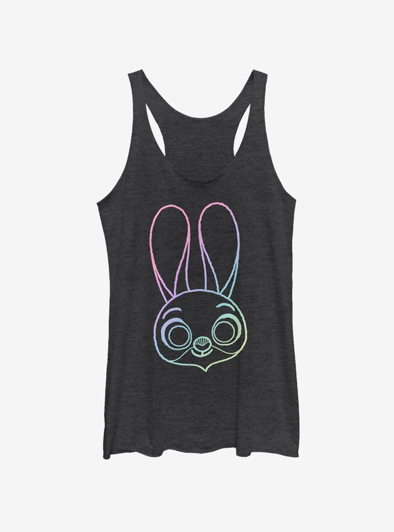 Disney Zootopia Big Rainbow Girls Tank, BLK HTR, hi-res