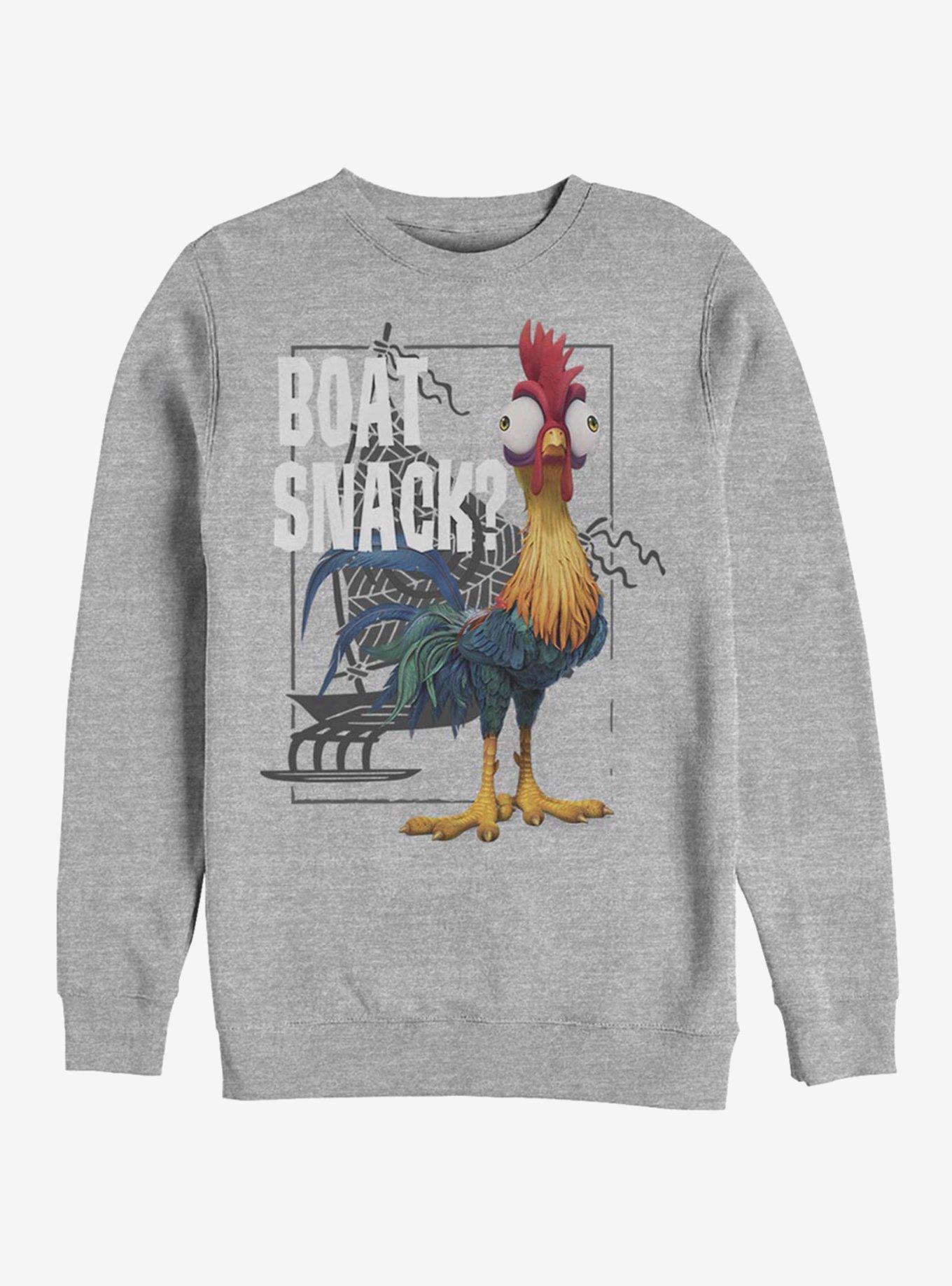 Disney Moana Boat Snack Crew Sweatshirt, ATH HTR, hi-res