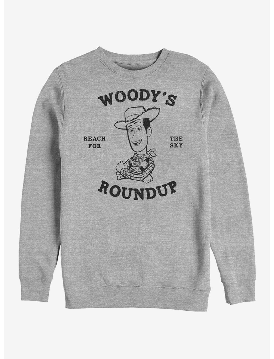 Disney Pixar Toy Story 4 Woody's Roundup Crew Sweatshirt, ATH HTR, hi-res