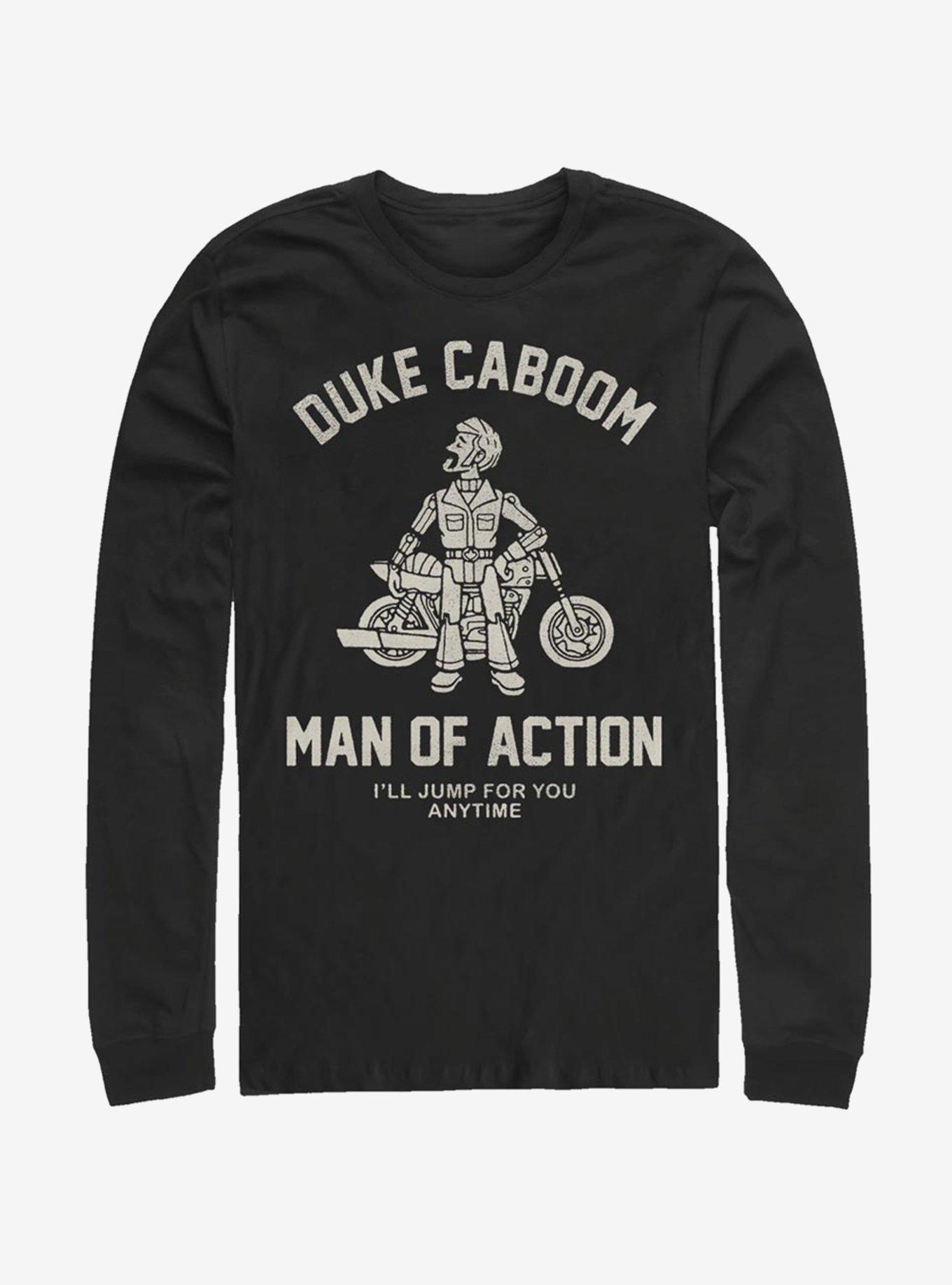 Disney Pixar Toy Story 4 Duke Caboom Long-Sleeve T-Shirt, BLACK, hi-res