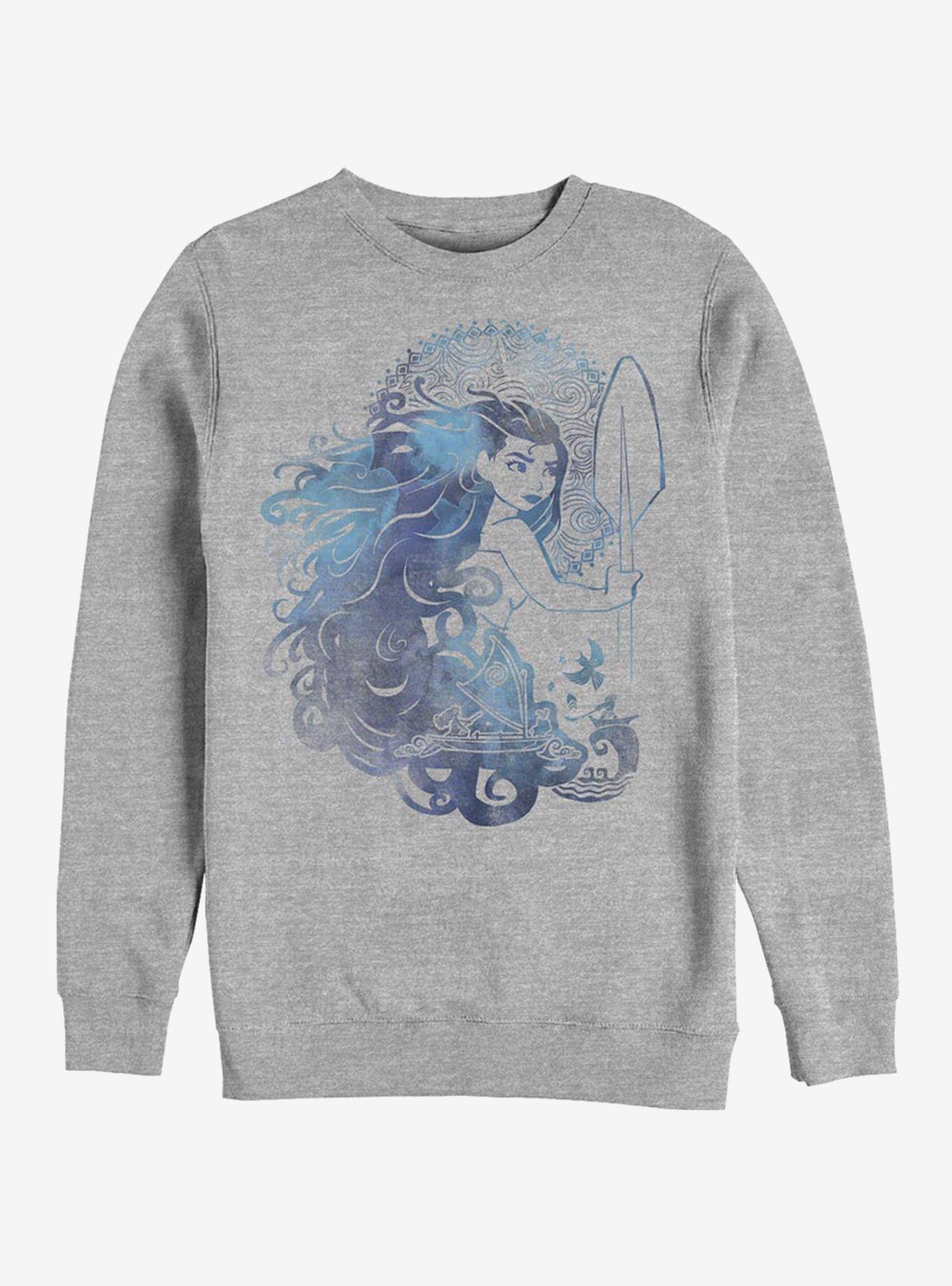 Disney Moana Moana Hair Crew Sweatshirt, , hi-res