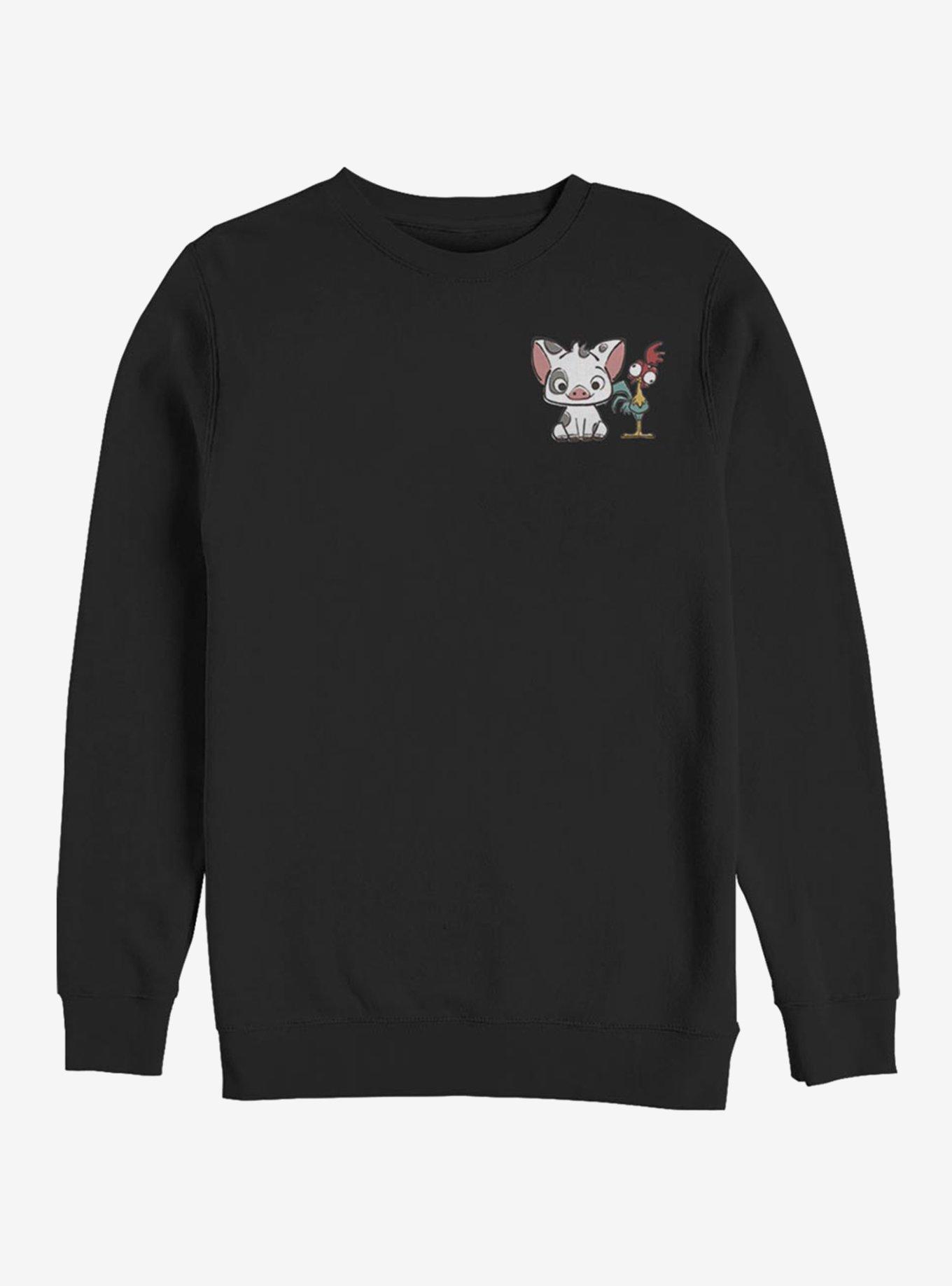 Disney Moana Pals Pocket Crew Sweatshirt, BLACK, hi-res