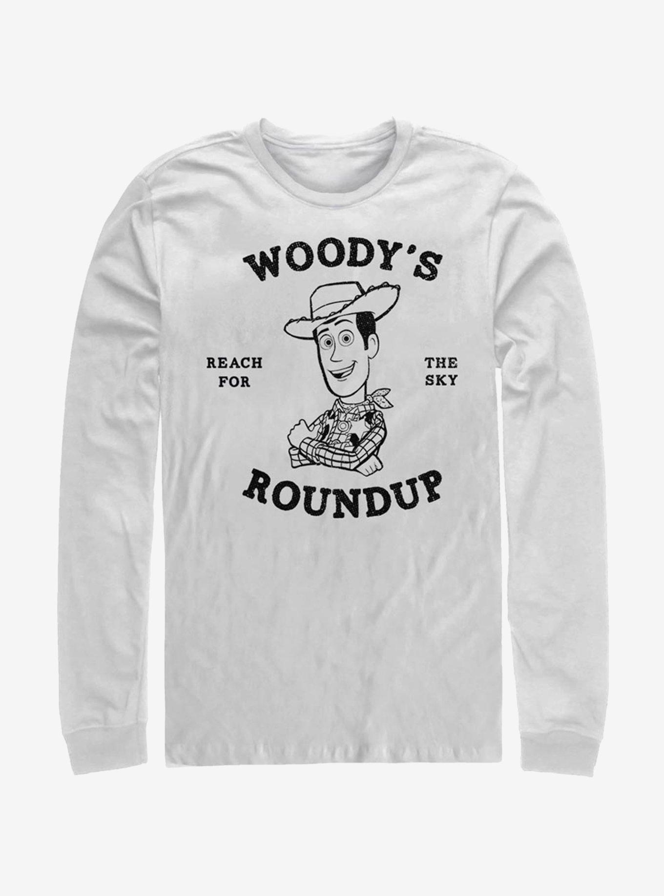 Disney Pixar Toy Story 4 Woody's Roundup Long-Sleeve T-Shirt, WHITE, hi-res