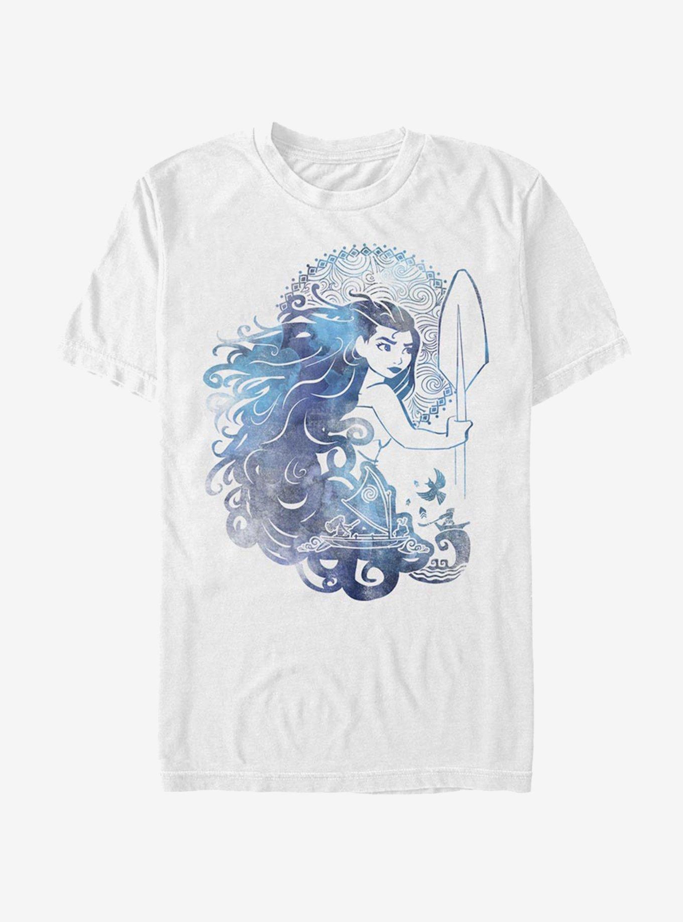 Disney Moana Moana Hair T-Shirt, WHITE, hi-res