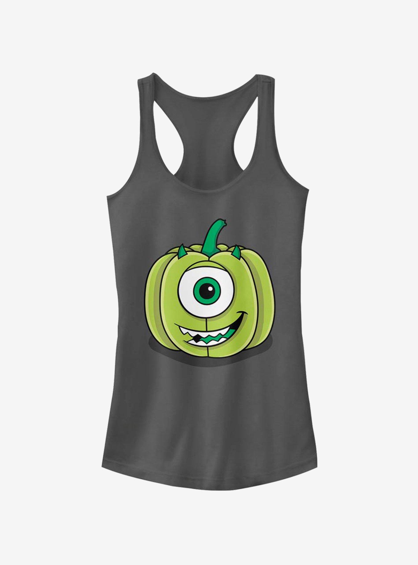 Disney Pixar Monsters University Mike Pumpkin Girls Tank, CHARCOAL, hi-res