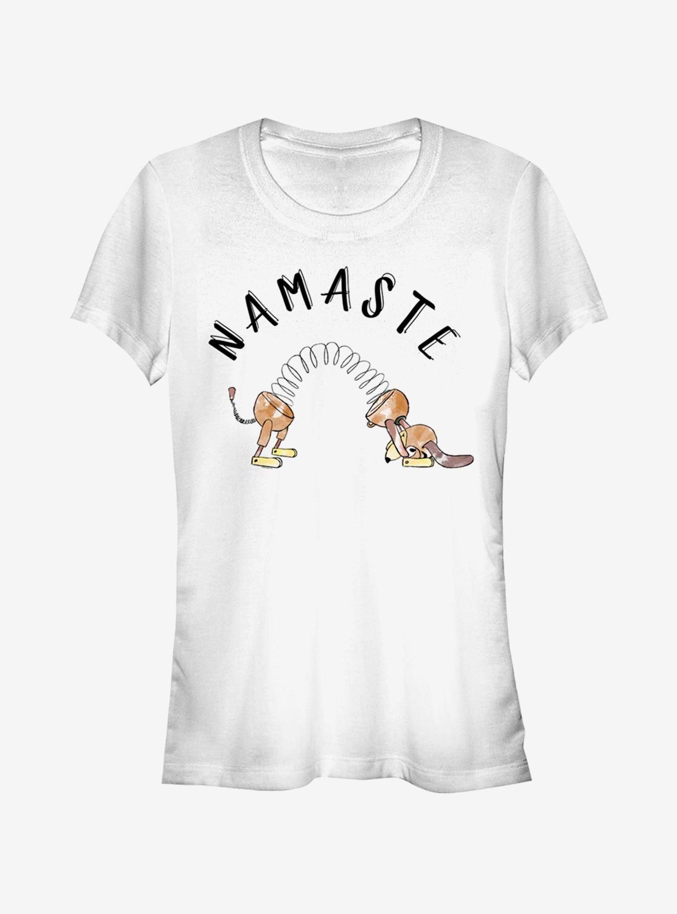 Disney Pixar Toy Story Namaste Slinky Girls T-Shirt, WHITE, hi-res