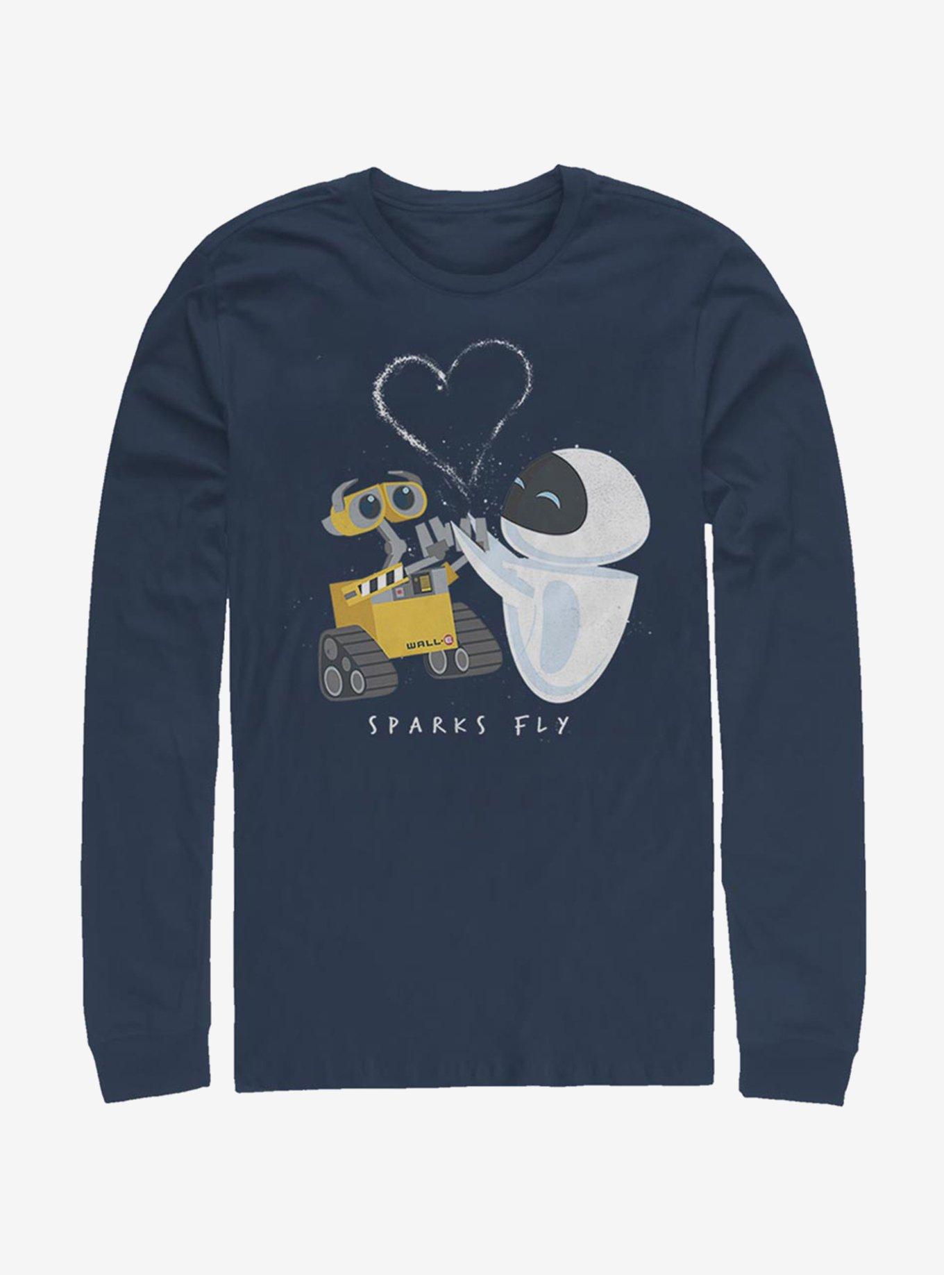 Disney Pixar Wall-E Sparks Fly Long-Sleeve T-Shirt, NAVY, hi-res