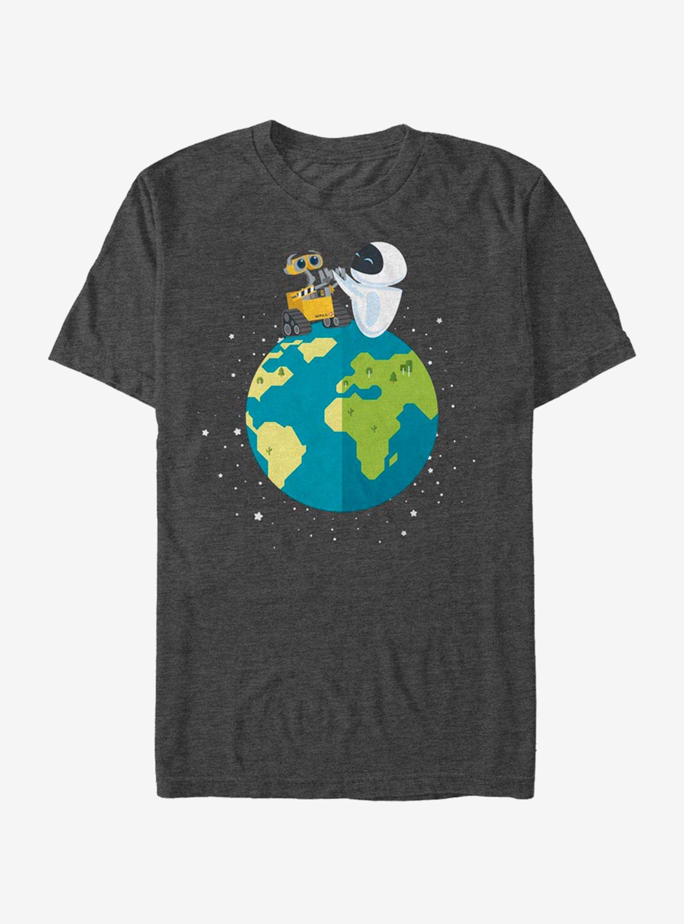 Disney Pixar Wall-E World Peace T-Shirt - GREY | Hot Topic