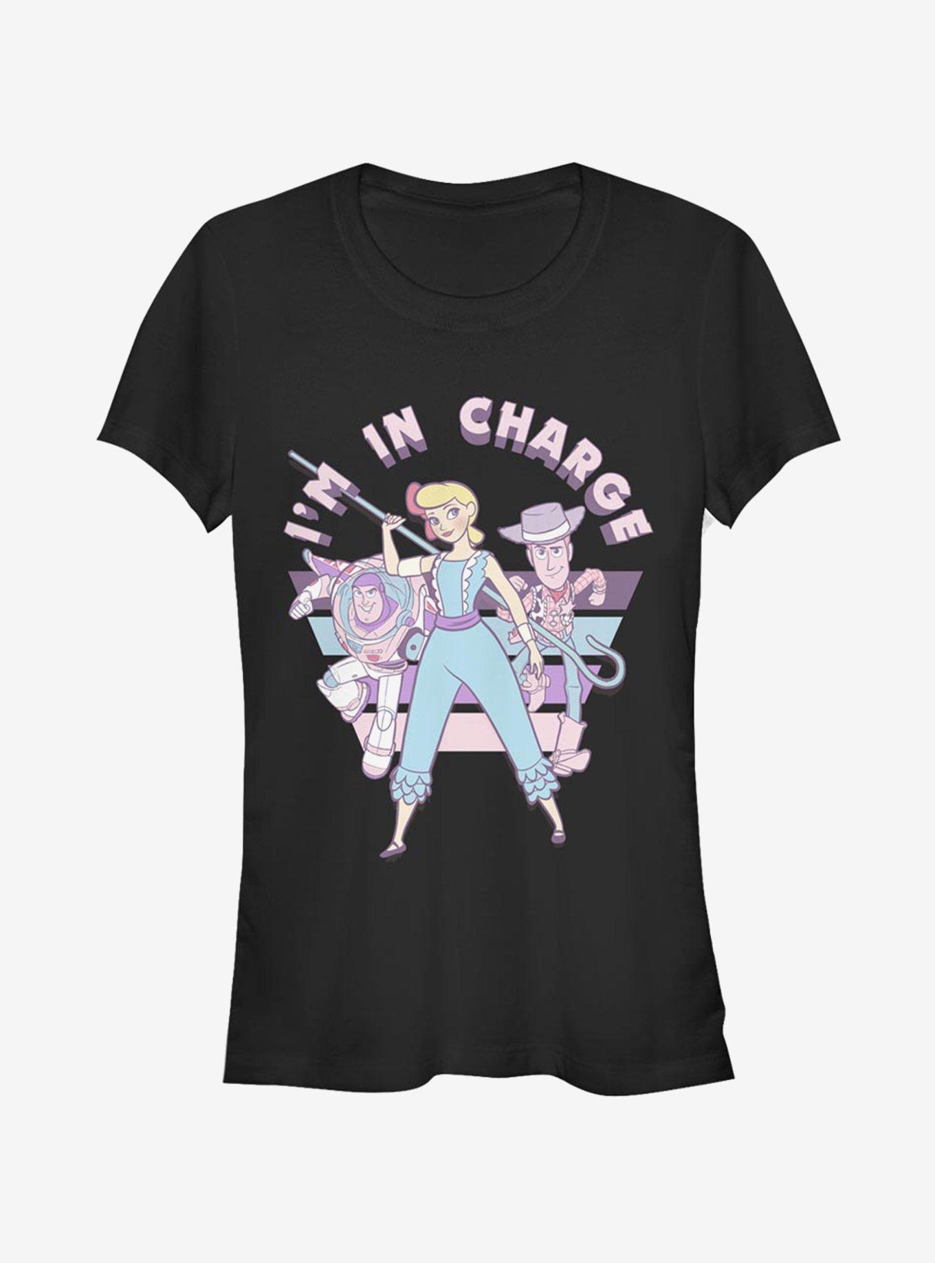 Disney Pixar Toy Story 4 I'm In Charge Girls T-Shirt, BLACK, hi-res