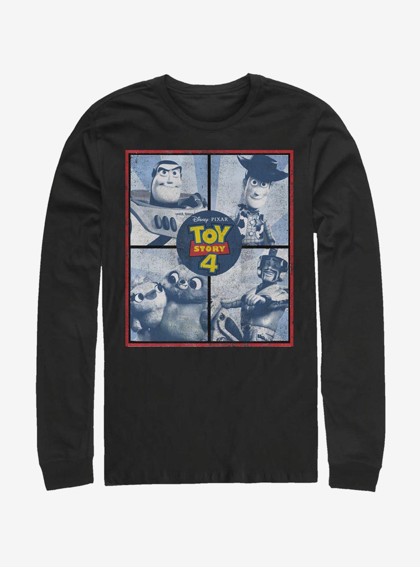 Disney Pixar Toy Story 4 Hard Toys Long-Sleeve T-Shirt, BLACK, hi-res