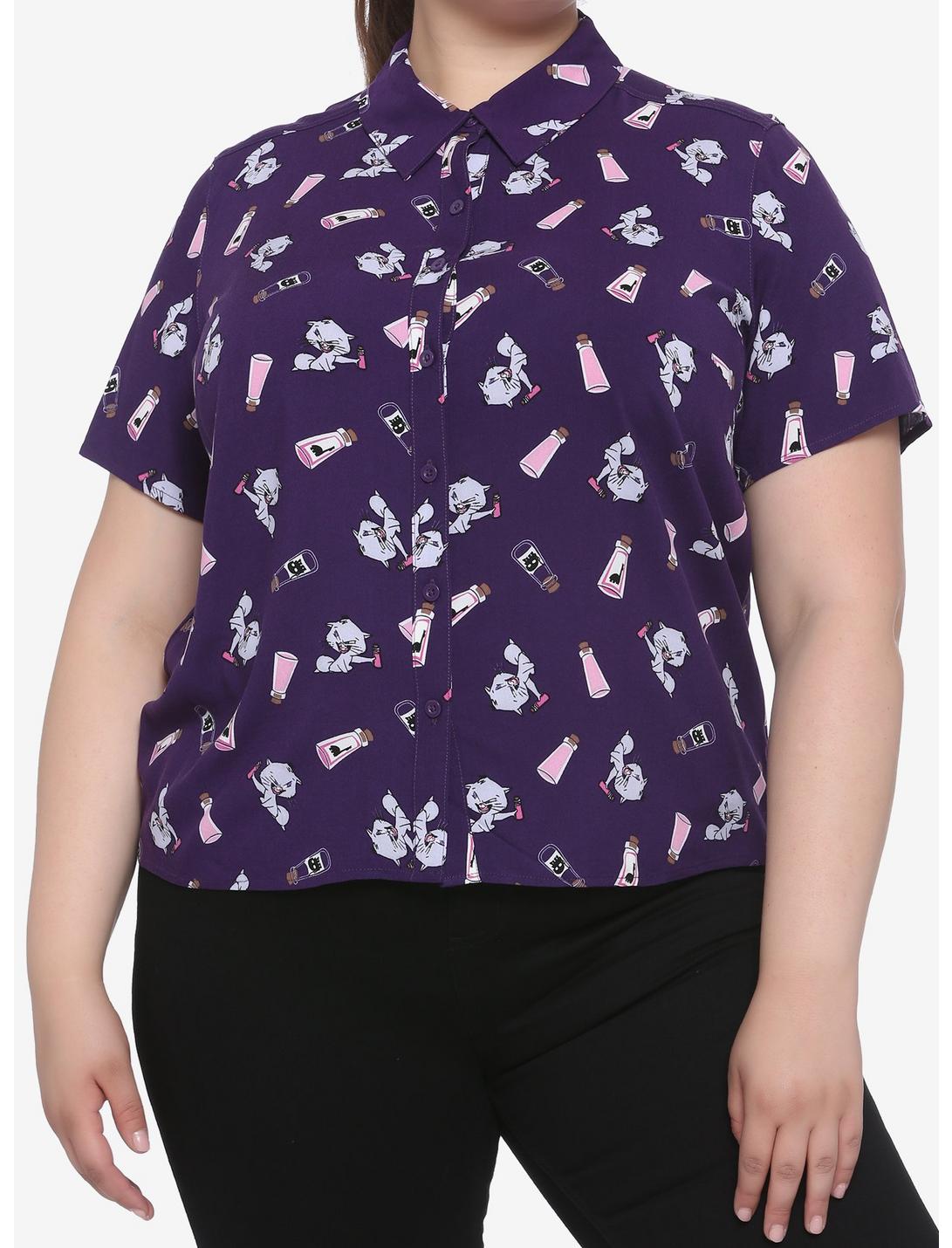 Disney The Emperor's New Groove Yzma & Potions Woven Button-Up Plus Size, MULTI, hi-res