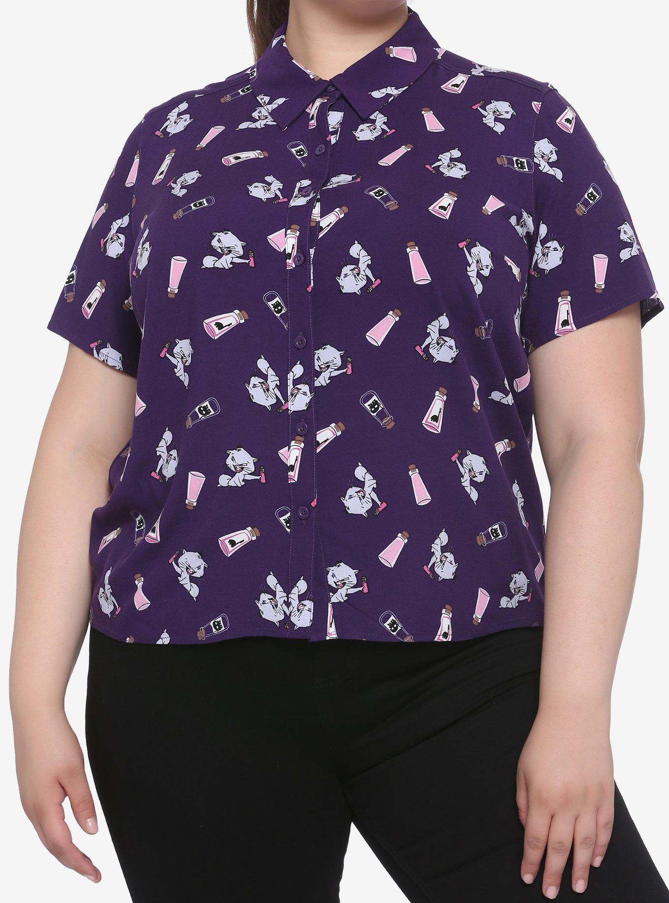 Disney The Emperor's New Groove Yzma & Potions Woven Button-Up Plus Size, MULTI, hi-res