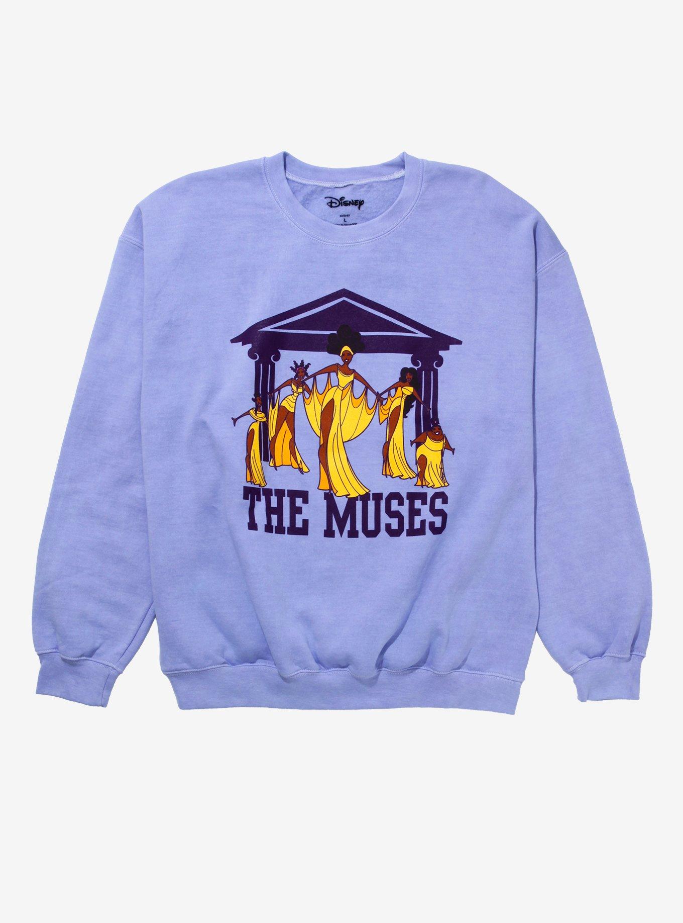 Disney Hercules The Muses Crewneck - BoxLunch Exclusive, LILAC, hi-res