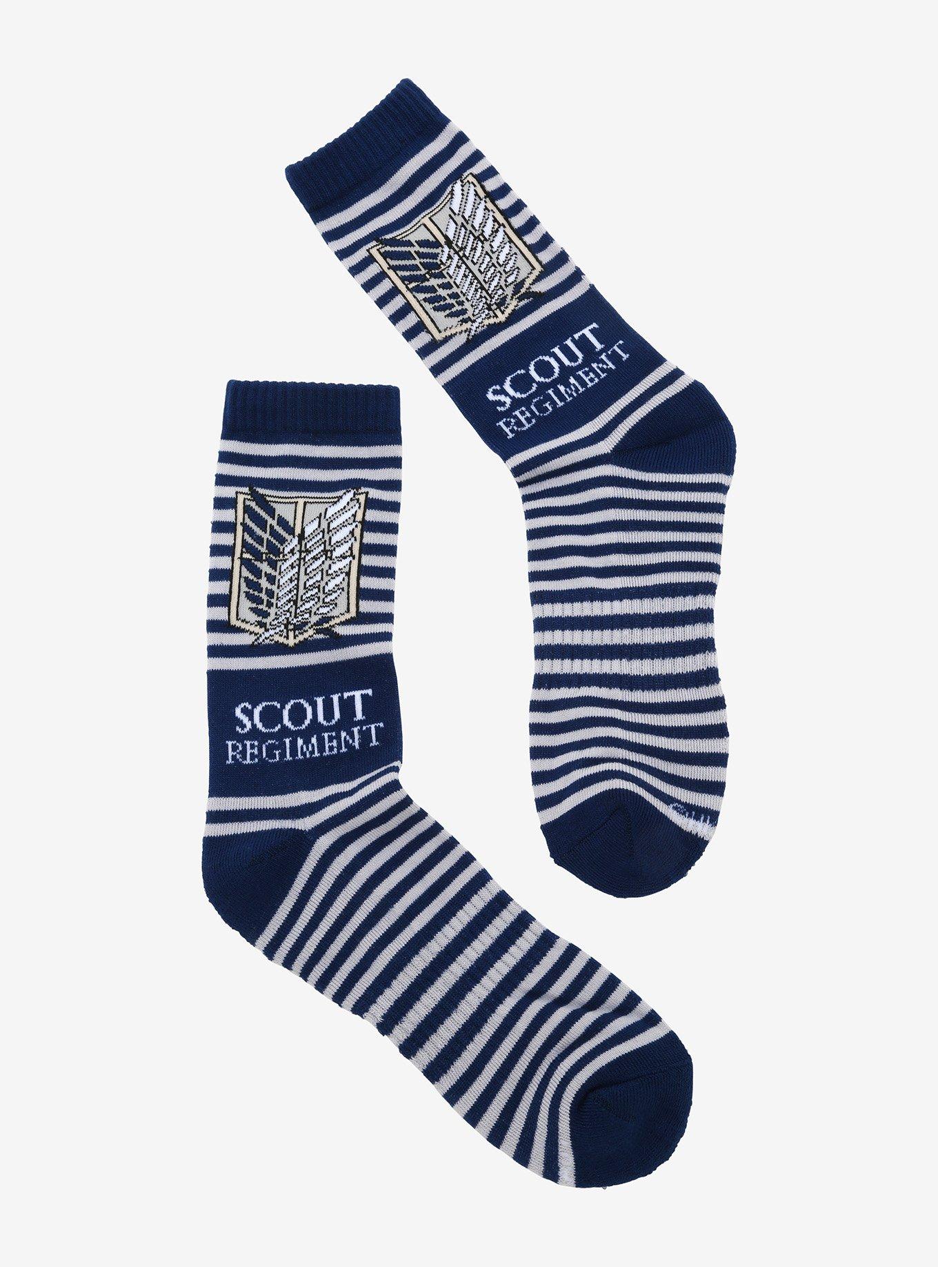 Attack On Titan Scout Regiment Crew Socks, , hi-res