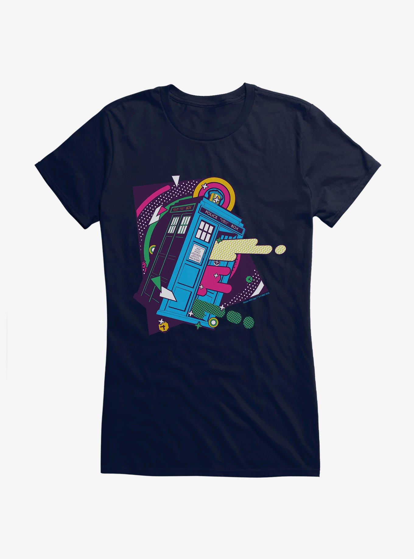 Doctor Who TARDIS Bigger On The Inside Pop Art Girls T-Shirt
