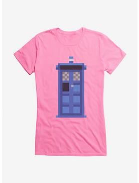 Doctor Who TARDIS Classic Pixelated Girls T-Shirt, CHARITY PINK, hi-res