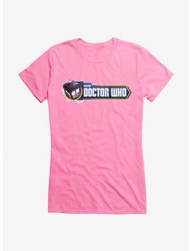Doctor Who TARDIS Episode Title Card Girls T-Shirt, CHARITY PINK, hi-res