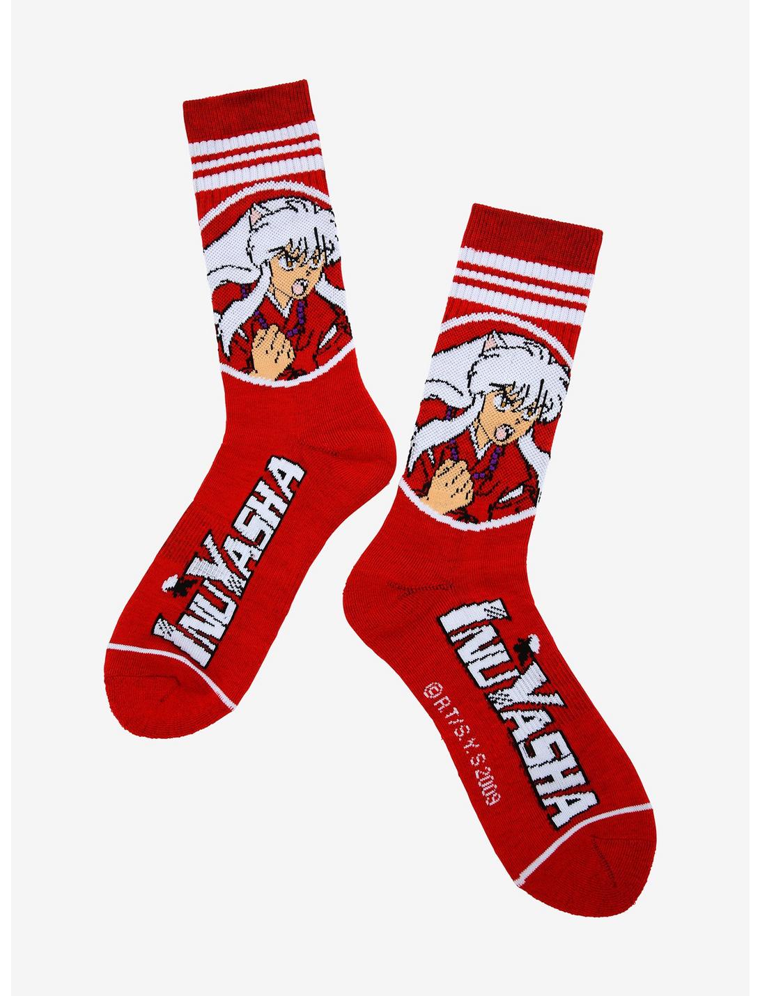 Inuyasha Varsity Crew Socks, , hi-res