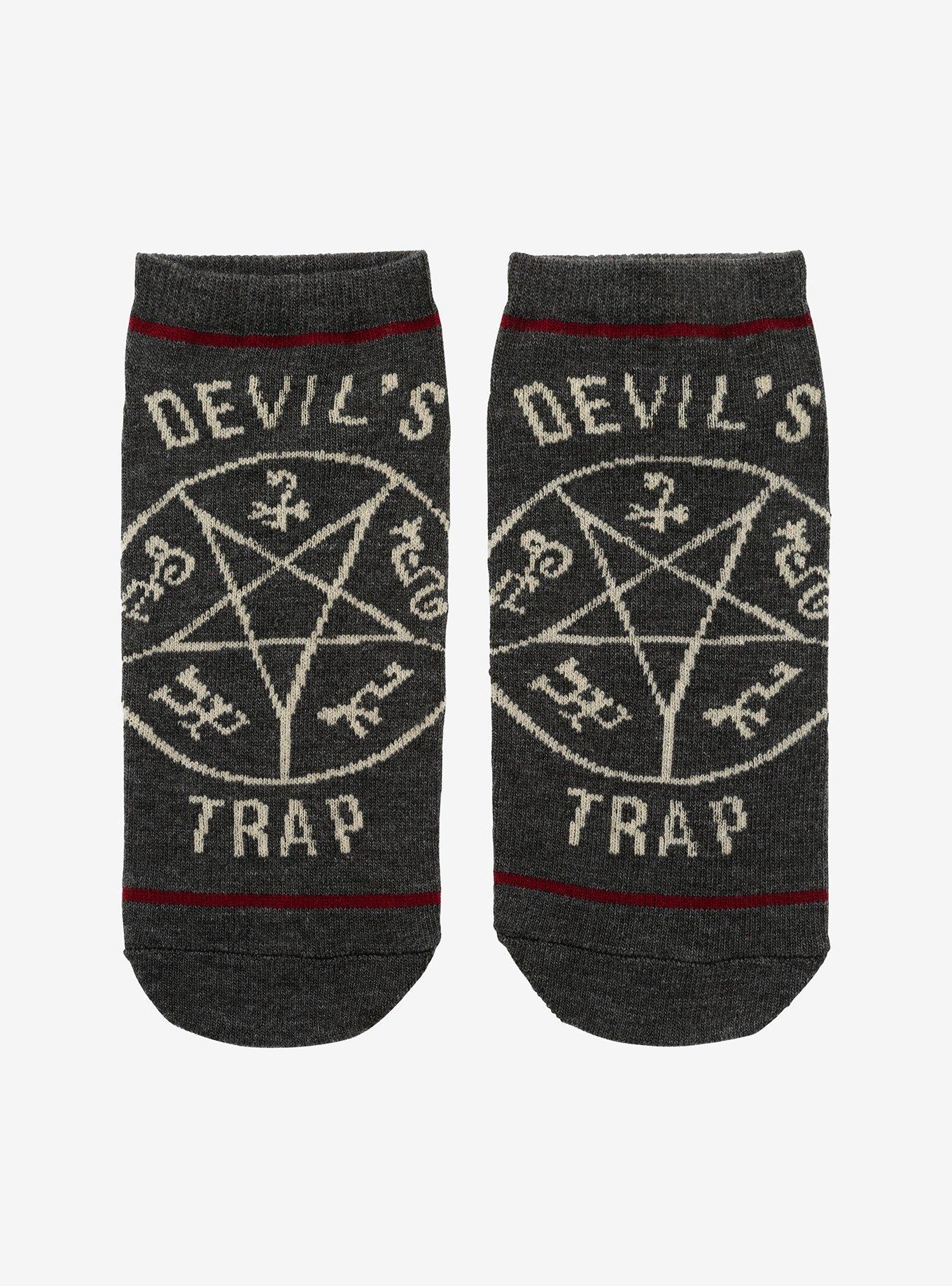 Supernatural Devil's Trap No-Show Socks, , hi-res