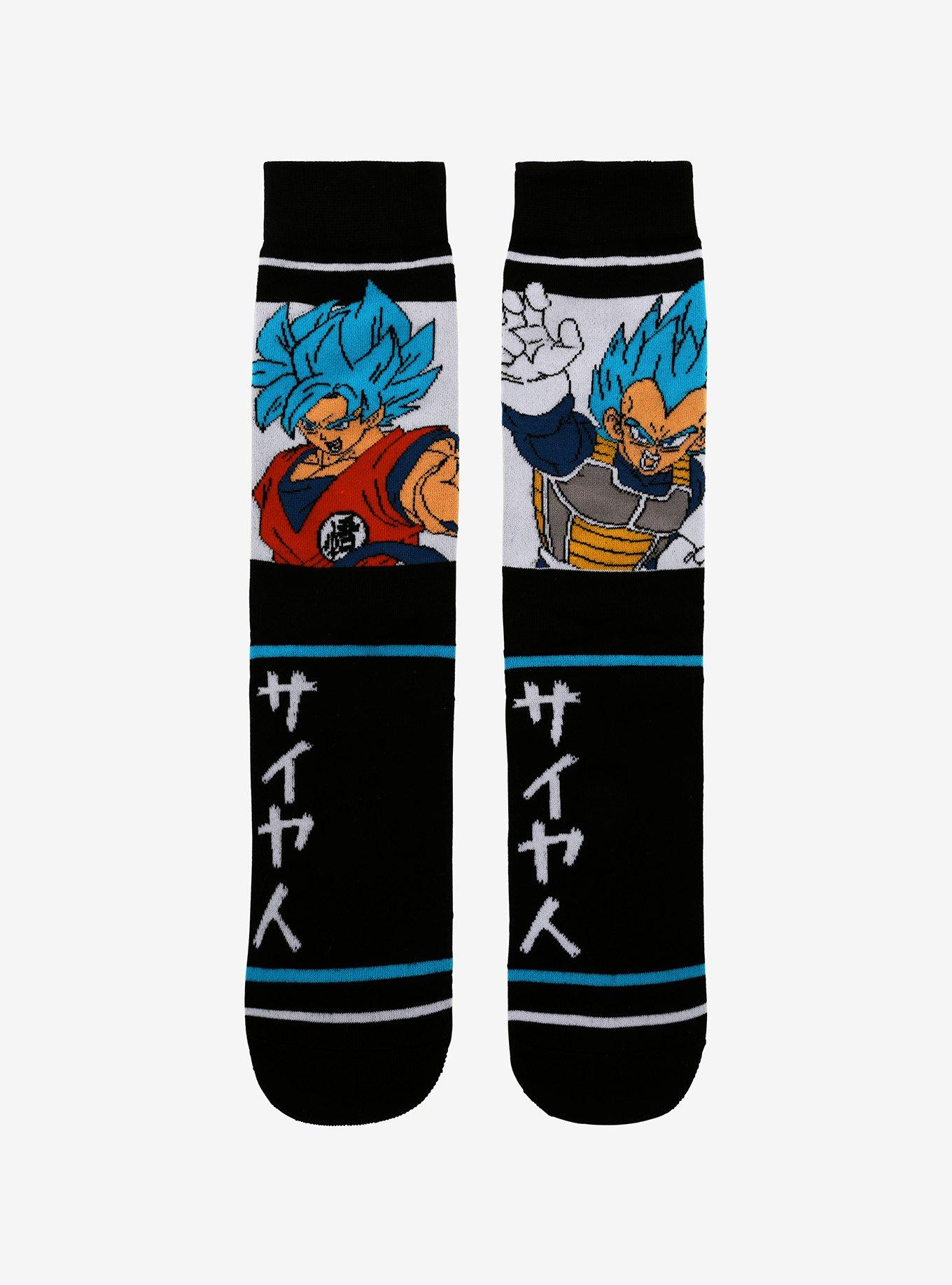 Dragon Ball Super SSGSS Goku & Vegeta Crew Socks | Hot Topic