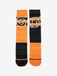 Naruto Shippuden Two-Tone Logo Crew Socks, , hi-res