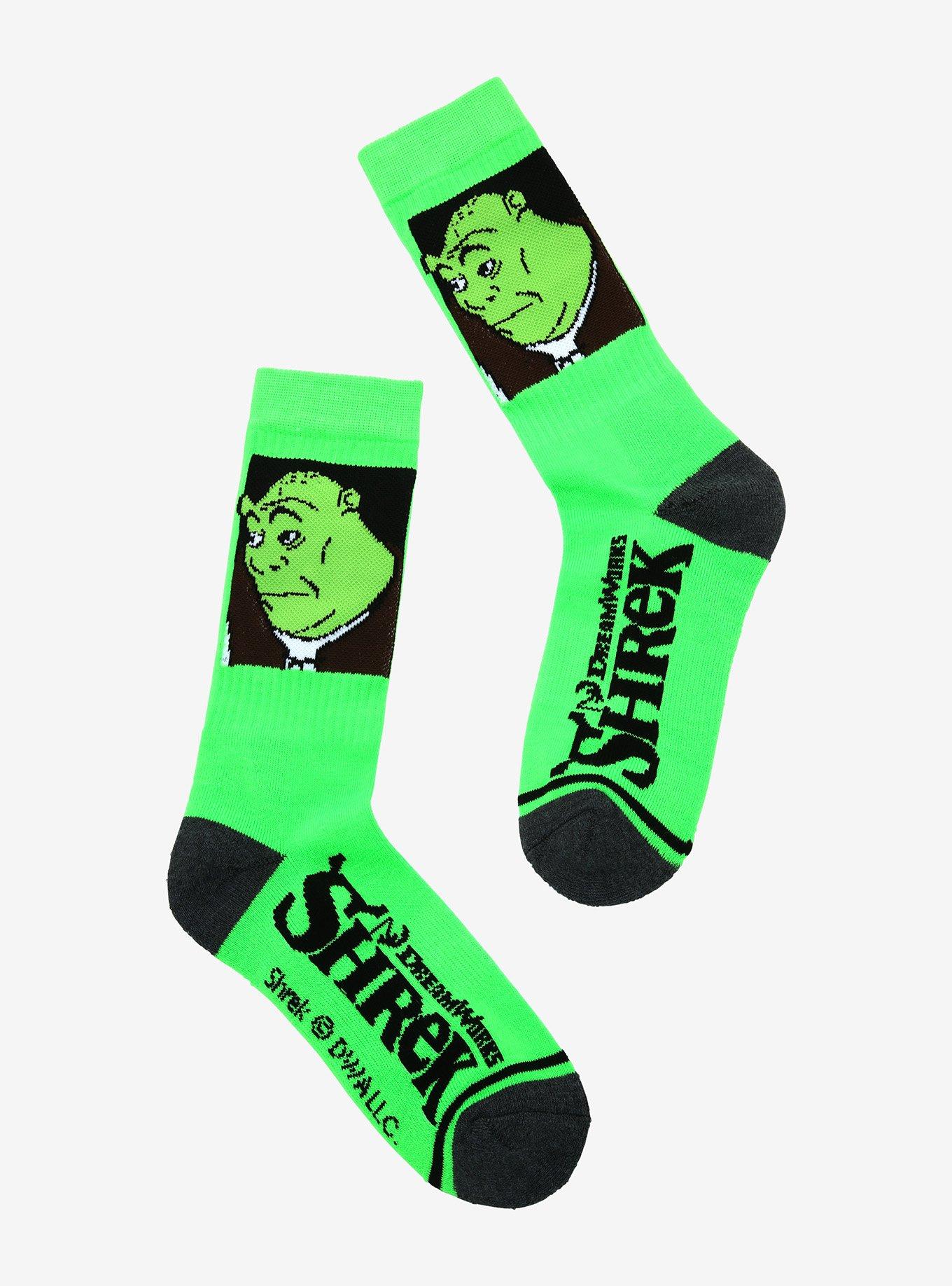 Shrek Meme Face Crew Socks