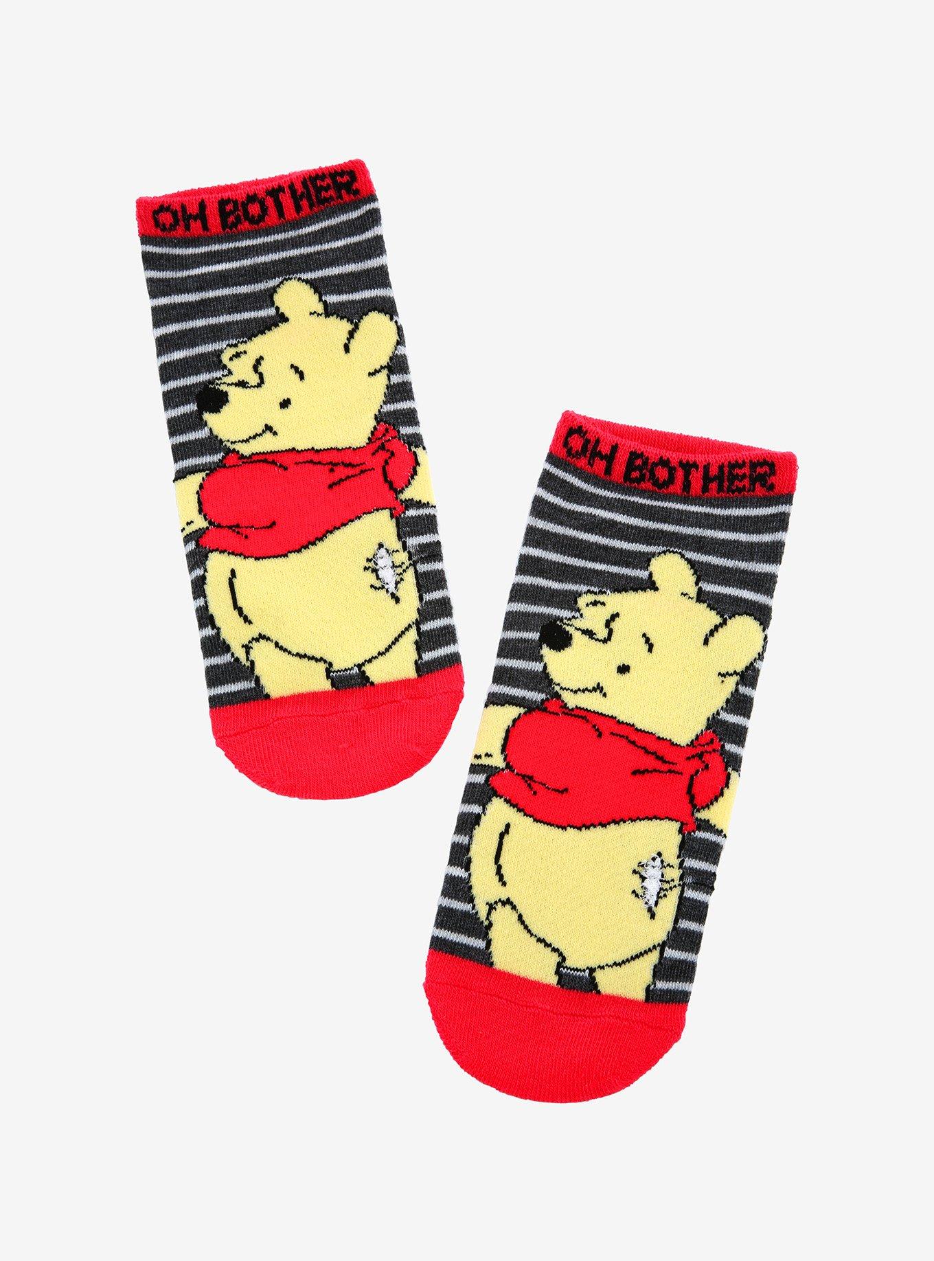 Disney Winnie The Pooh Oh Bother No-Show Socks, , hi-res