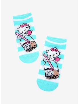 Hello Kitty Boba Stripe No-Show Socks, , hi-res