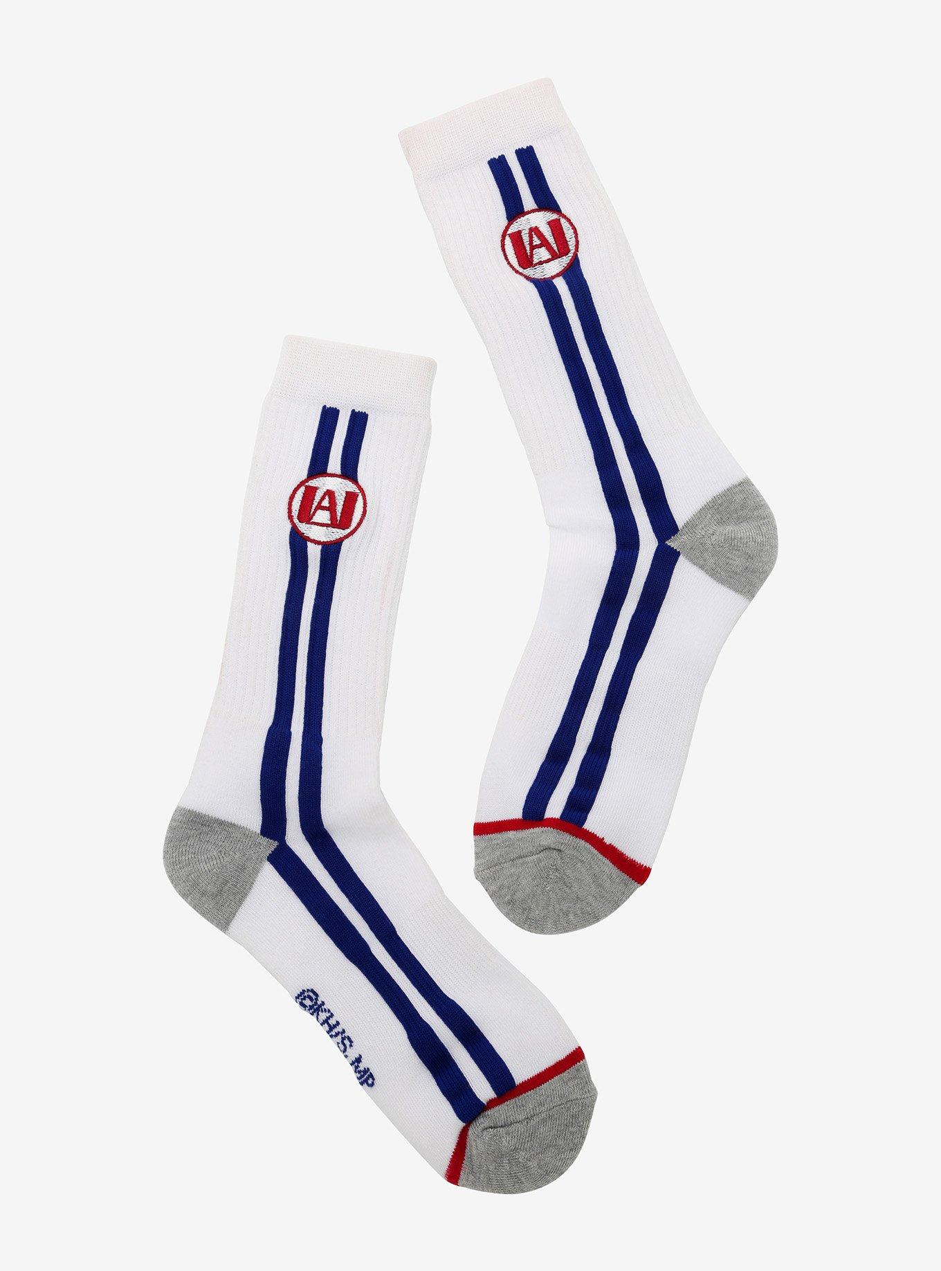 My Hero Academia U.A. Stripe Crew Socks, , hi-res