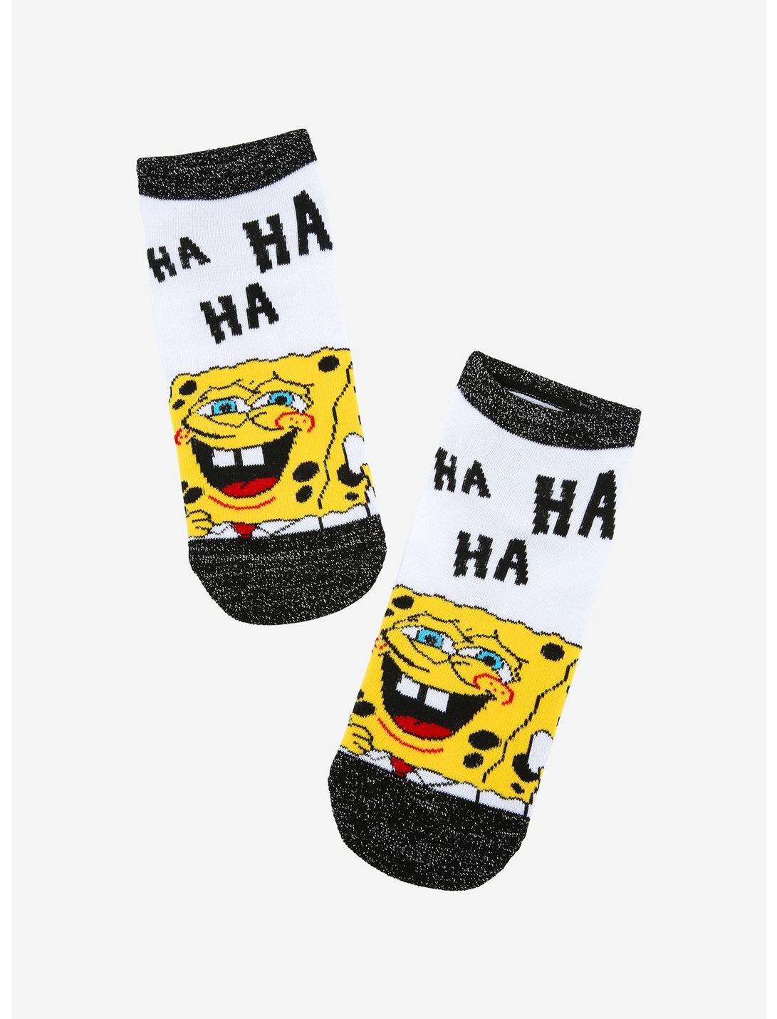 SpongeBob SquarePants Haha No-Show Socks, , hi-res