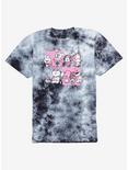 BT21 Music & Squares Tie-Dye Boyfriend Fit Girls T-Shirt Plus Size, PINK, hi-res