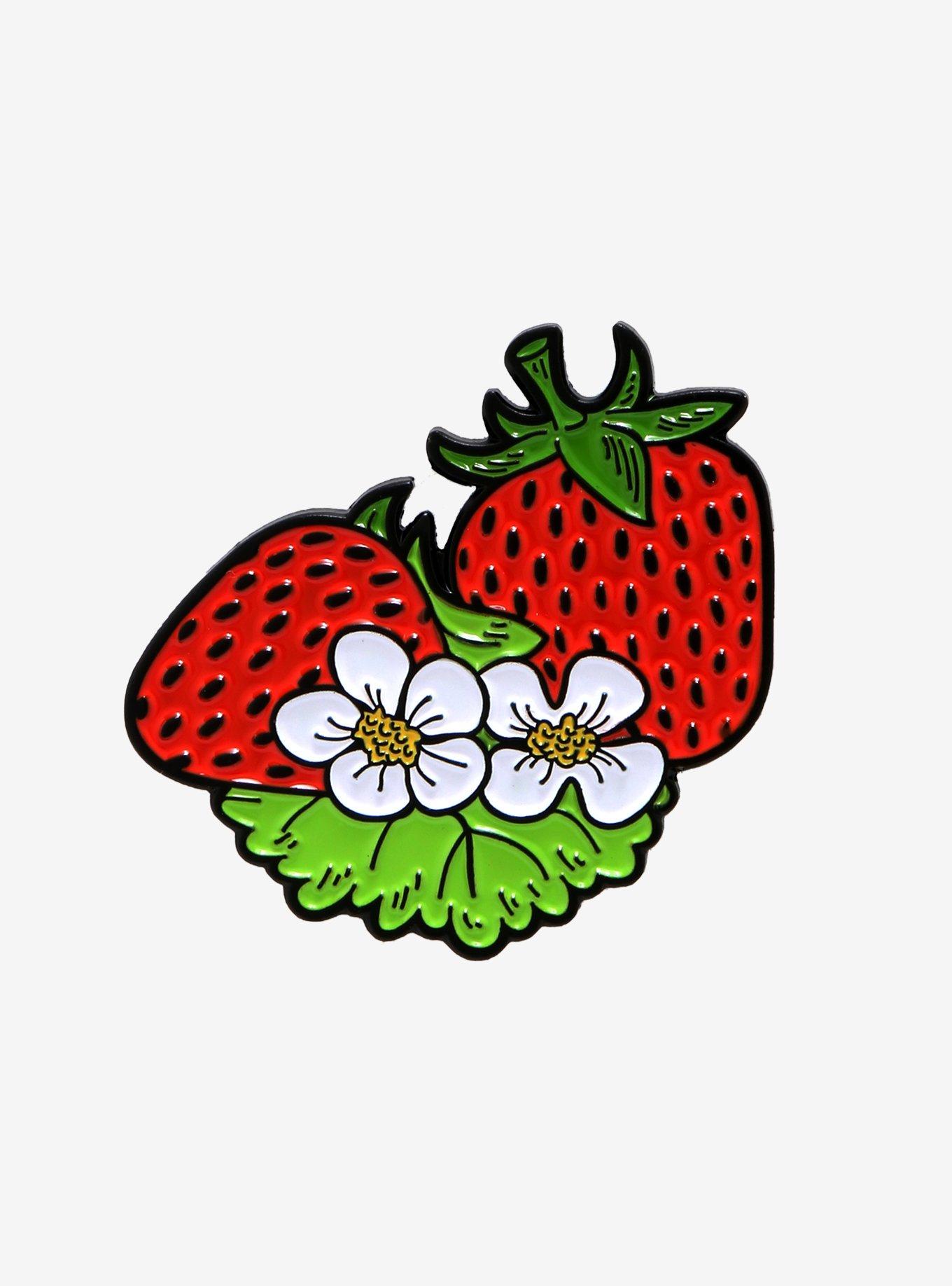 Strawberry Enamel Pin, , hi-res