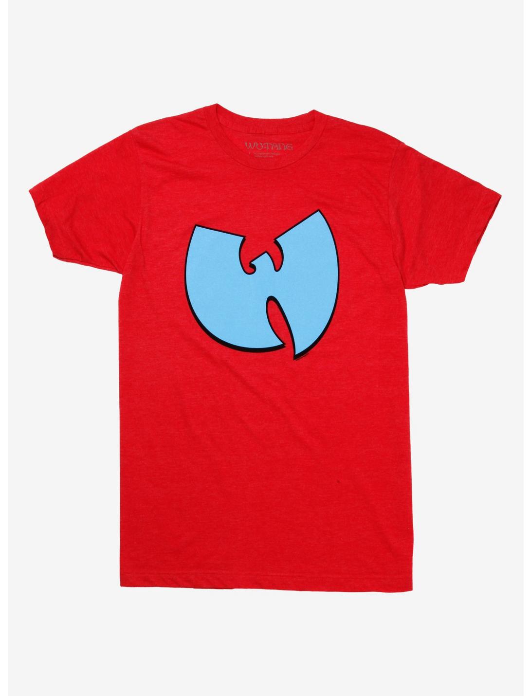 Wu-Tang Blue W Logo T-Shirt, RED, hi-res