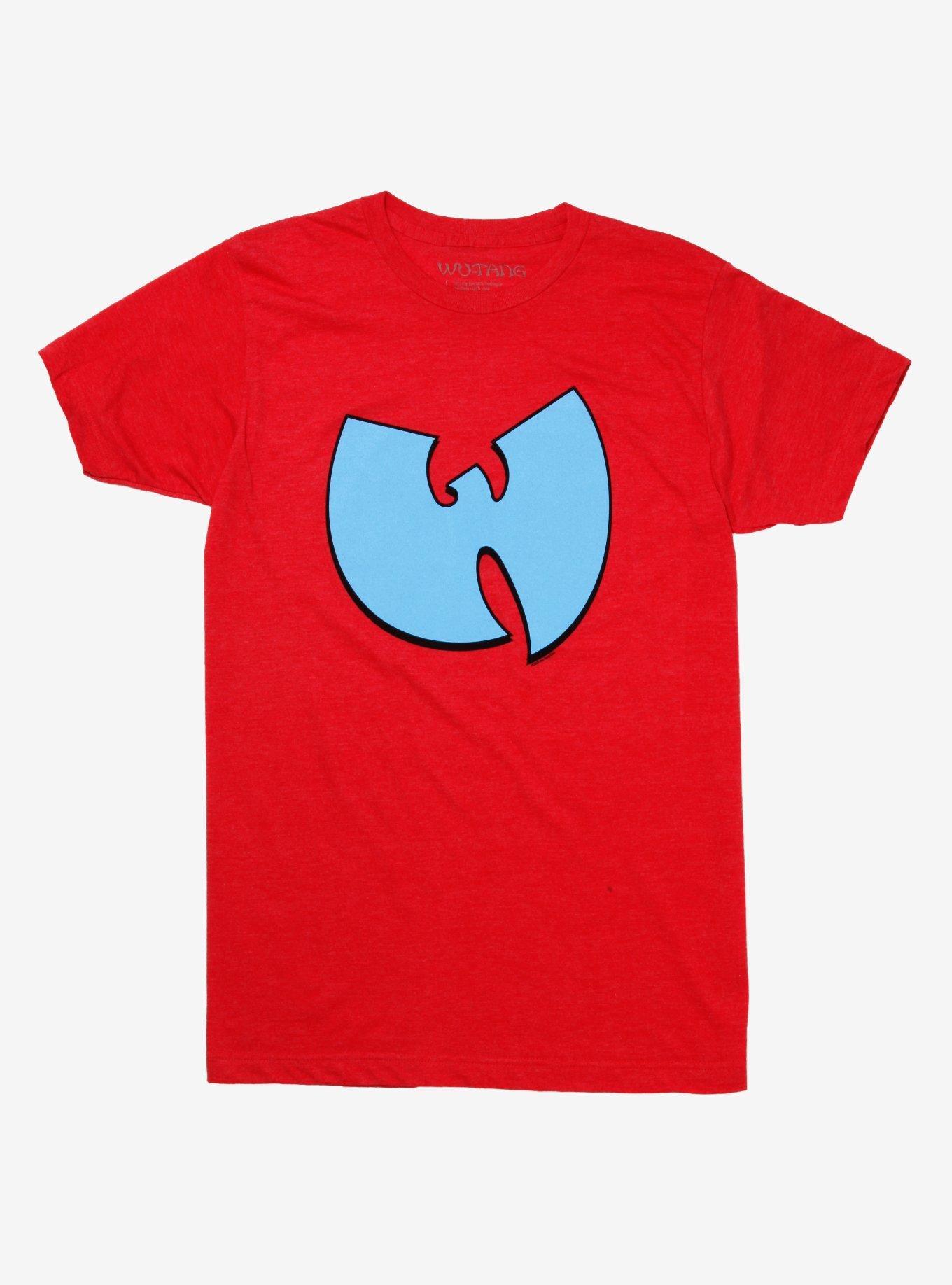 Wu-Tang Blue W Logo T-Shirt, RED, hi-res