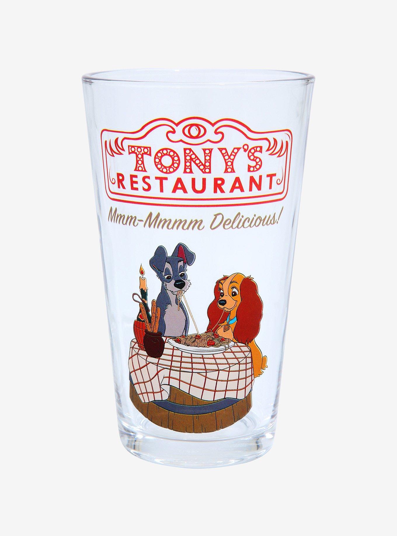 Disney Lady and the Tramp Tony's Restaurant Pint Glass - BoxLunch Exclusive, , hi-res