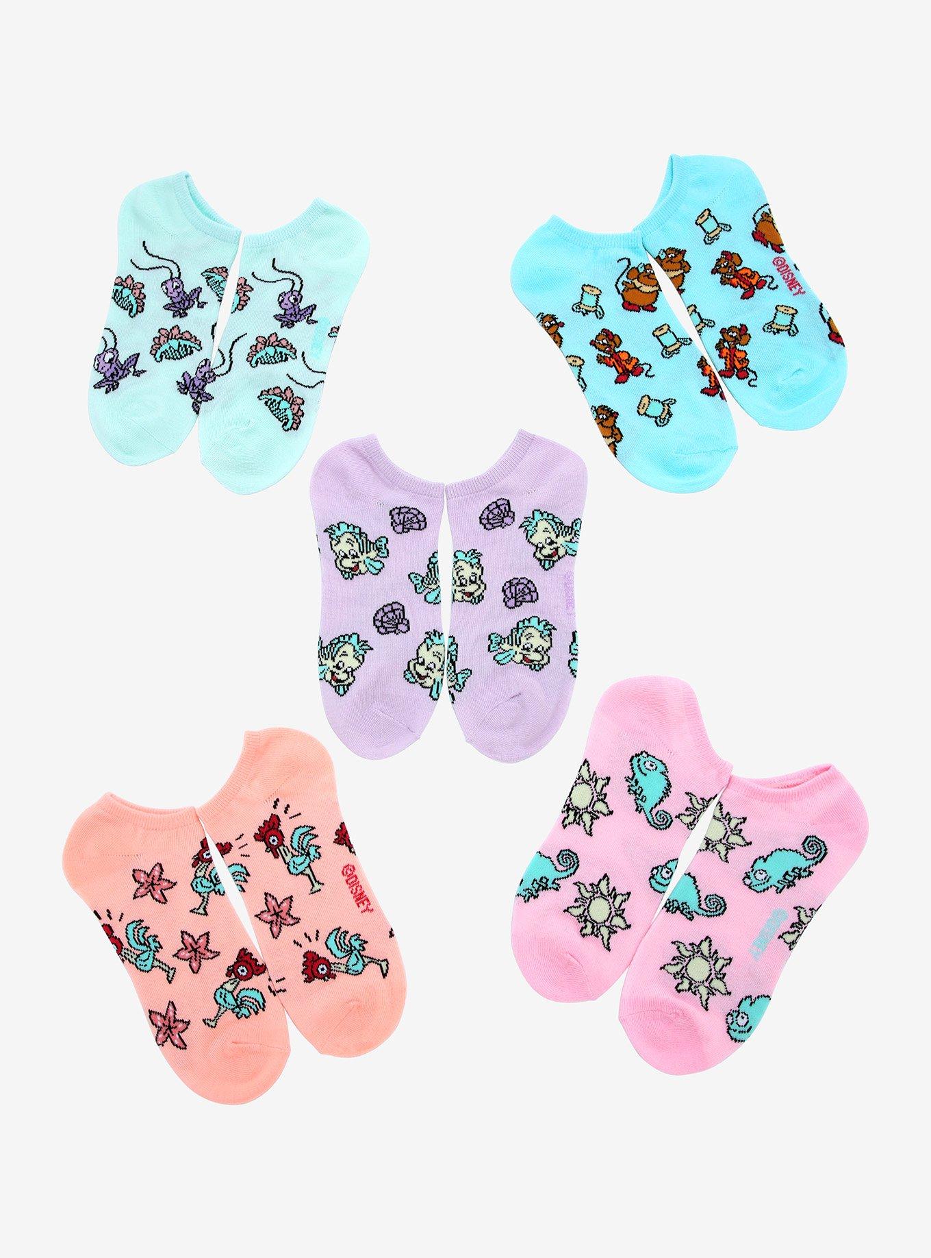 Disney Princess Animal Sidekicks Ankle Sock Pack - BoxLunch Exclusive, , hi-res