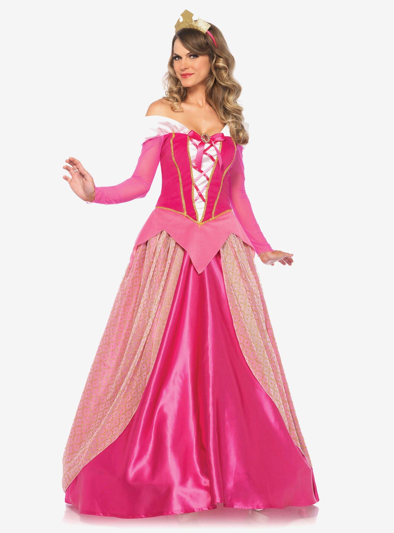 3 Piece Satin Look Princess Costume, PINK, hi-res