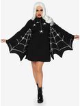 Spiderweb Winged Dress, BLACK, hi-res