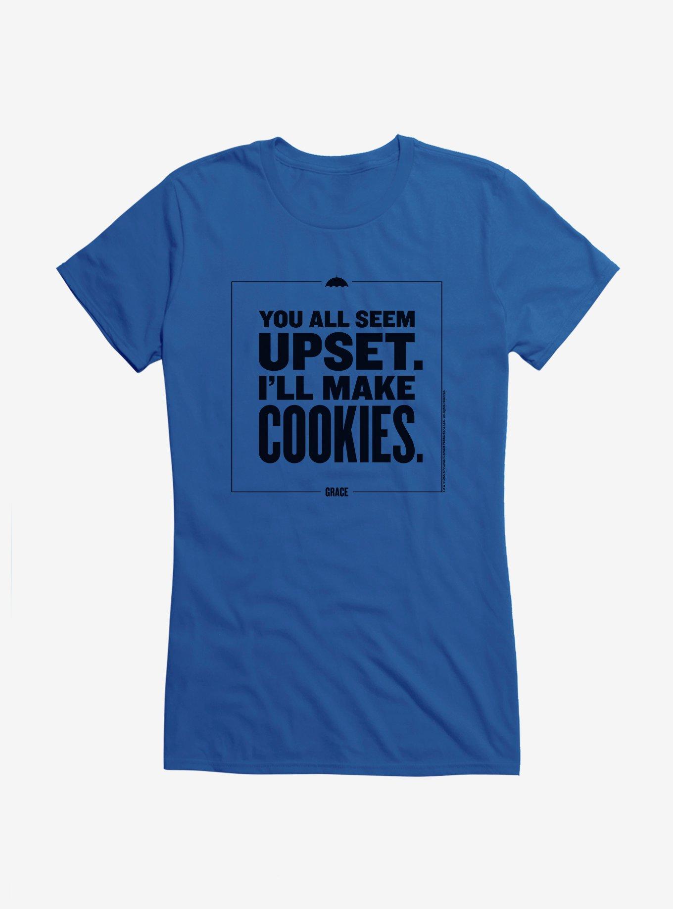 The Umbrella Academy Cookies Are Life Girls T-Shirt, ROYAL, hi-res