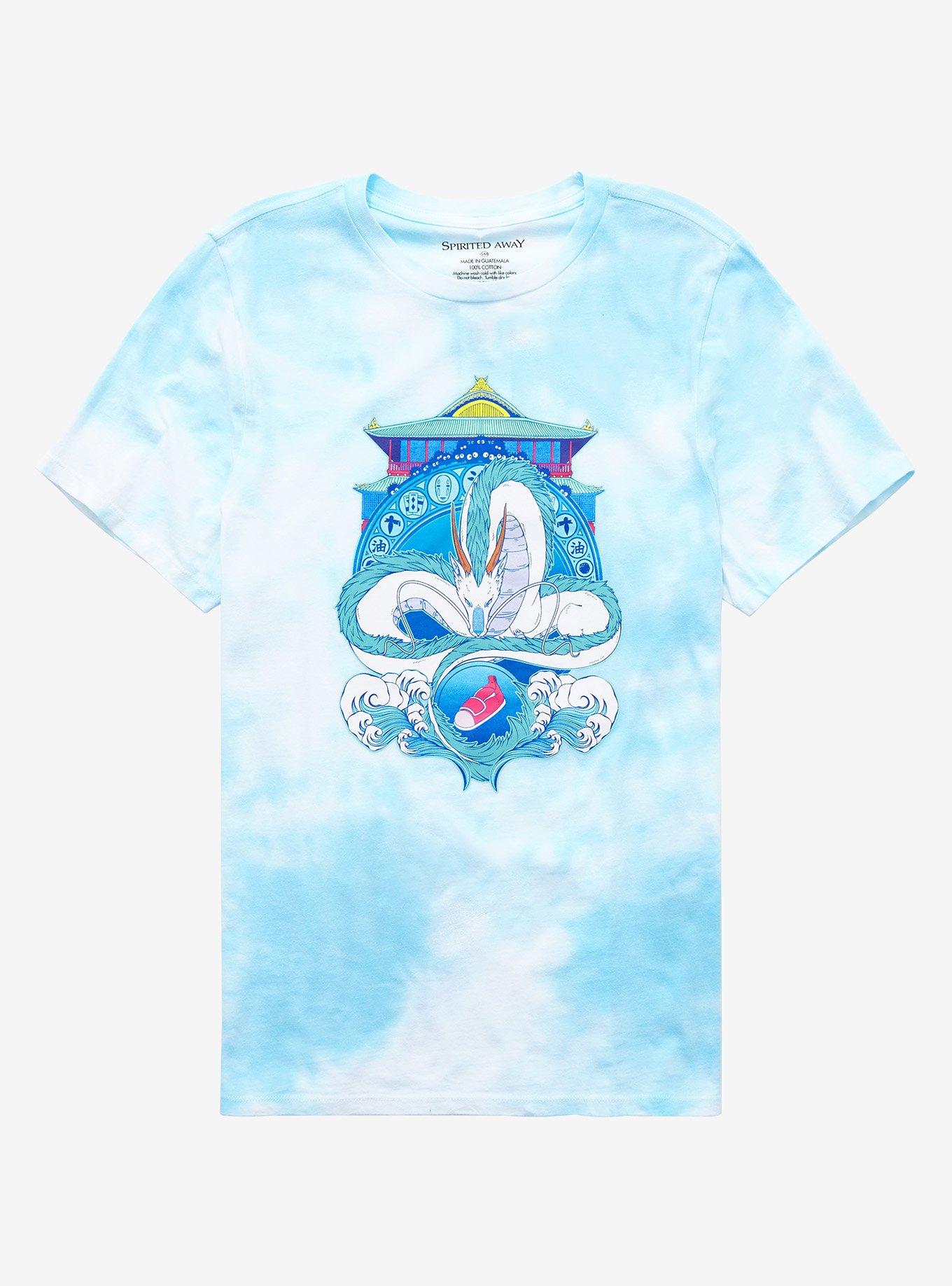 Studio Ghibli Spirited Away Haku Dragon Tie-Dye Boyfriend Fit Girls T-Shirt, MULTI, hi-res