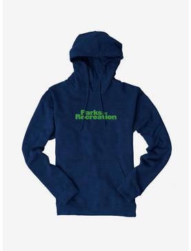 Parks And Recreation Bold Logo Hoodie, NAVY, hi-res