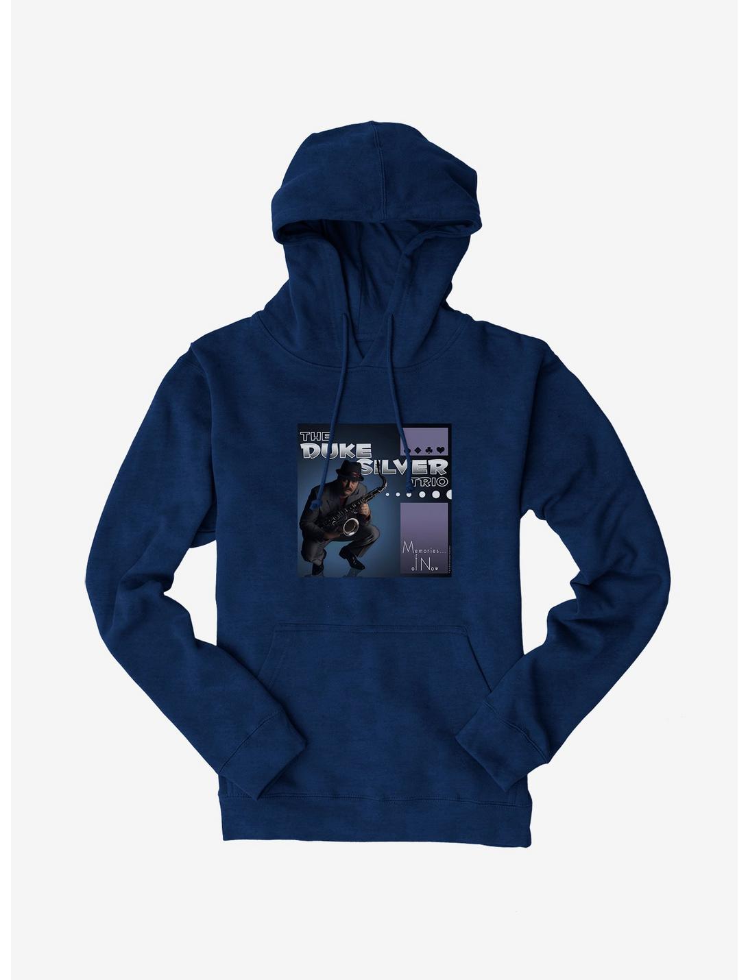 Parks And Recreation The Duke Silver Trio CD Hoodie, NAVY, hi-res