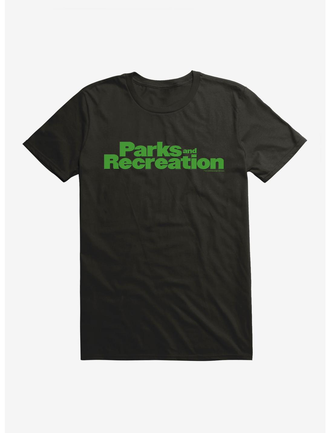 Parks And Recreation Bold Logo T-Shirt, BLACK, hi-res