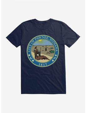 Parks And Recreation Pawnee Indiana Seal T-Shirt, MIDNIGHT NAVY, hi-res