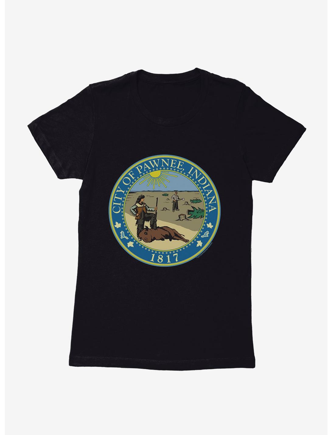 Parks And Recreation Pawnee Indiana Seal Womens T-Shirt, , hi-res