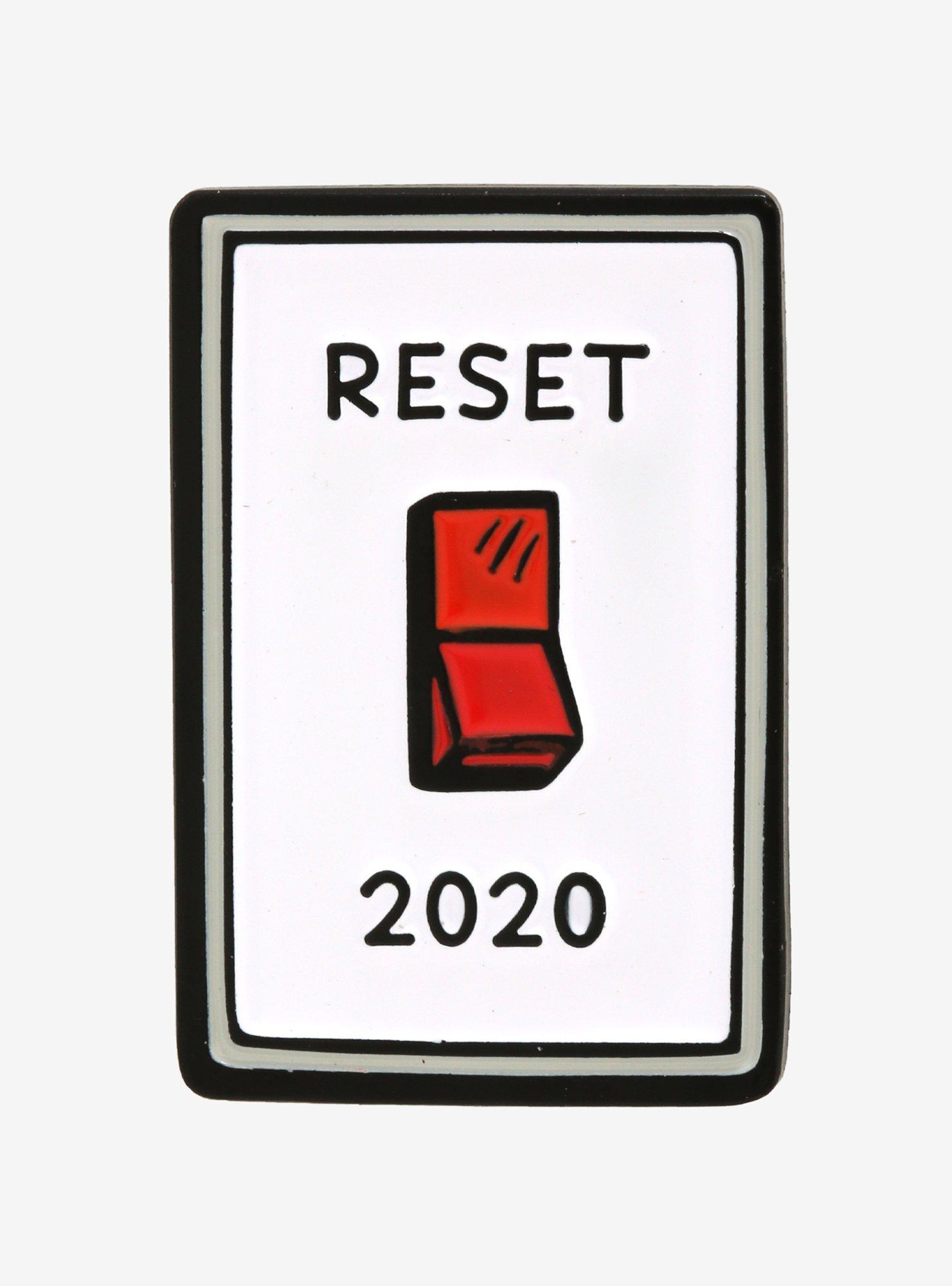 Reset 2020 Enamel Pin, , hi-res