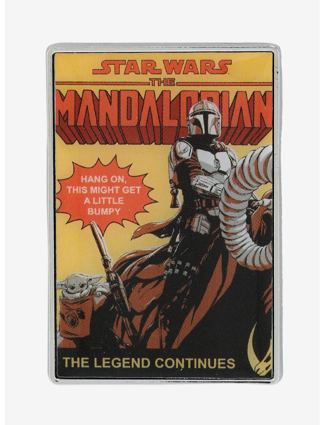 Star Wars The Mandalorian Comic Book Cover Enamel Pin, , hi-res