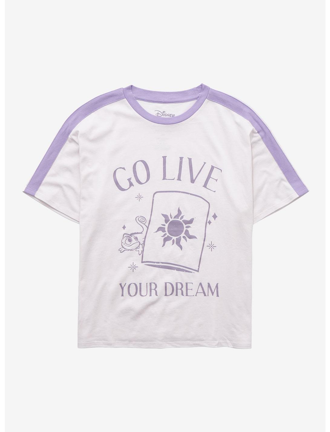 Disney Tangled Live Your Dream Taping Girls T-Shirt, PURPLE, hi-res